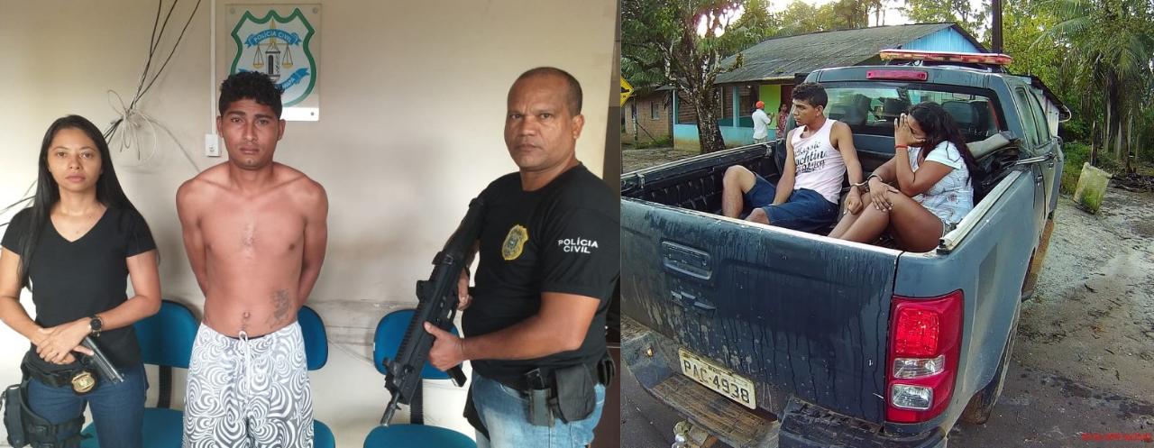 POLÍCIA CIVIL PRENDE TRÊS PESSOAS EM FLAGRANTE E UM FORAGIDO DA JUSTIÇA DURANTE OPERAÇÃO EM TARTARUGALZINHO